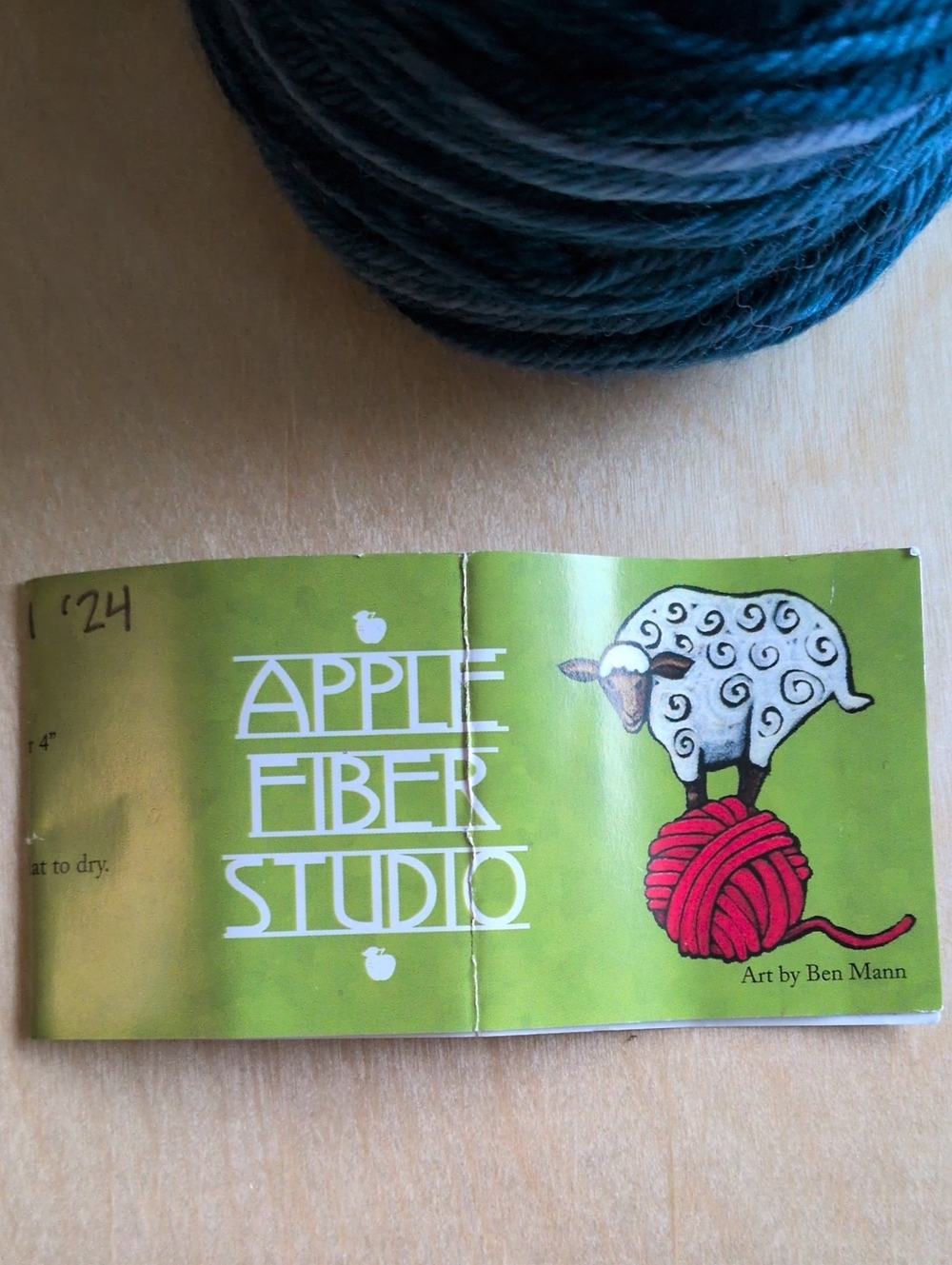 Apple Fiber Studio  Hand-Dyed Yarn Worsted Weight- 4 Partial Skeins De-stash - Picture 3 of 9